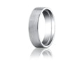 Benchmark® Platinum 6mm Comfort-fit Satin-finished Carved Design Wedding Band Ring