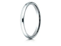 Benchmark® Platinum 2.5mm Slightly Domed Standard Comfort-fit Wedding Band / Ring