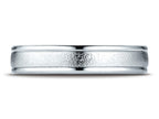Benchmark® 14k Gold 4mm Comfort-fit Wired-finished High Polished Round Edge Carved Design Wedding Band Ring