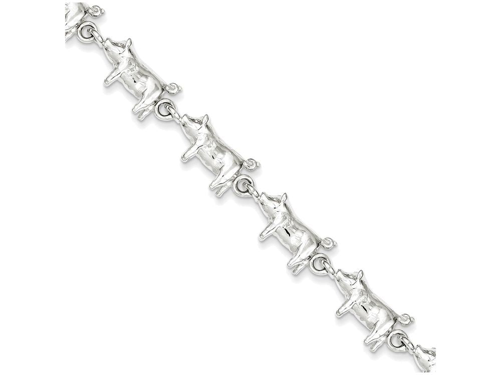 FJC Finejewelers Sterling Silver Pig Bracelet