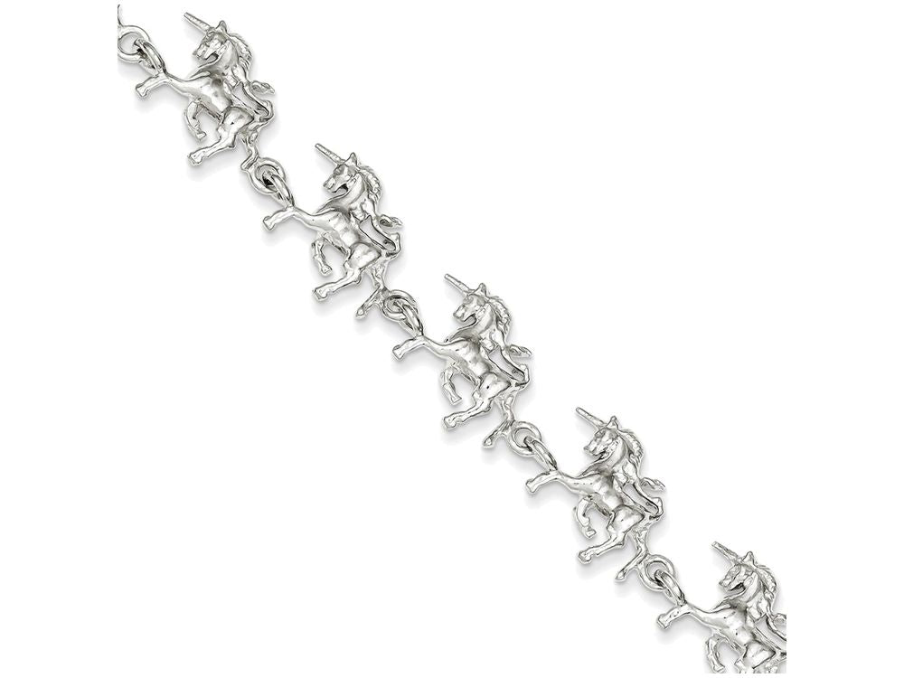 FJC Finejewelers Sterling Silver Unicorns Bracelet
