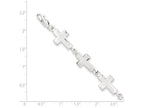 FJC Finejewelers Sterling Silver Crosses Bracelet