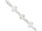 FJC Finejewelers Sterling Silver Crosses Bracelet
