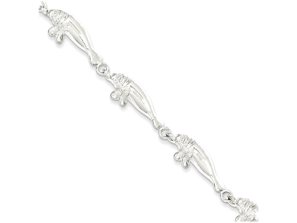 FJC Finejewelers Sterling Silver Manatees Bracelet