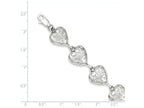 FJC Finejewelers Sterling Silver Heart Bracelet