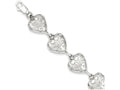 FJC Finejewelers Sterling Silver Heart Bracelet