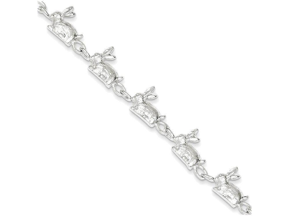 FJC Finejewelers Sterling Silver Rabbits Bracelet