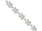 FJC Finejewelers Sterling Silver Frogs Bracelet