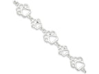 FJC Finejewelers Sterling Silver Polished Paw Print Bracelet