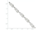FJC Finejewelers Sterling Silver Cats Bracelet