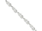 FJC Finejewelers Sterling Silver Cats Bracelet