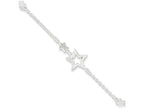 FJC Finejewelers Sterling Silver Star Bracelet