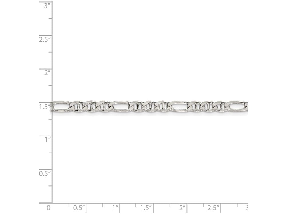 FJC Finejewelers 16 Inch Sterling Silver 3.75mm Figaro Anchor Chain Necklace