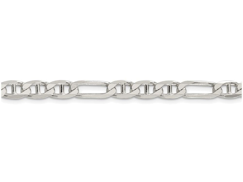 FJC Finejewelers 18 Inch Sterling Silver 5.5mm Figaro Anchor Chain Necklace