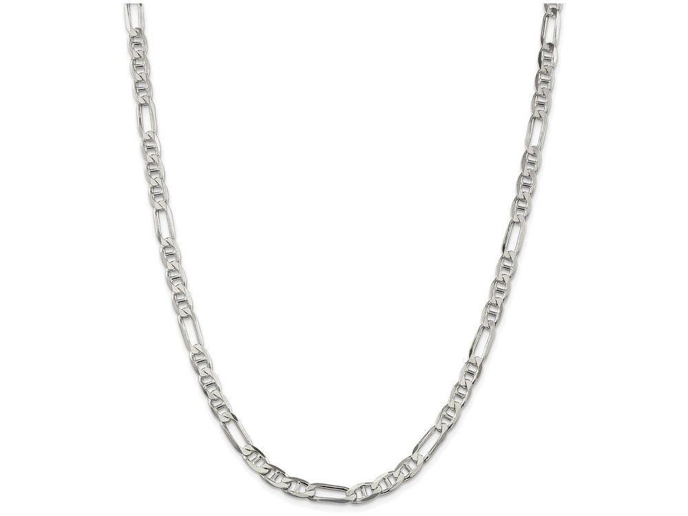 FJC Finejewelers 18 Inch Sterling Silver 5.5mm Figaro Anchor Chain Necklace