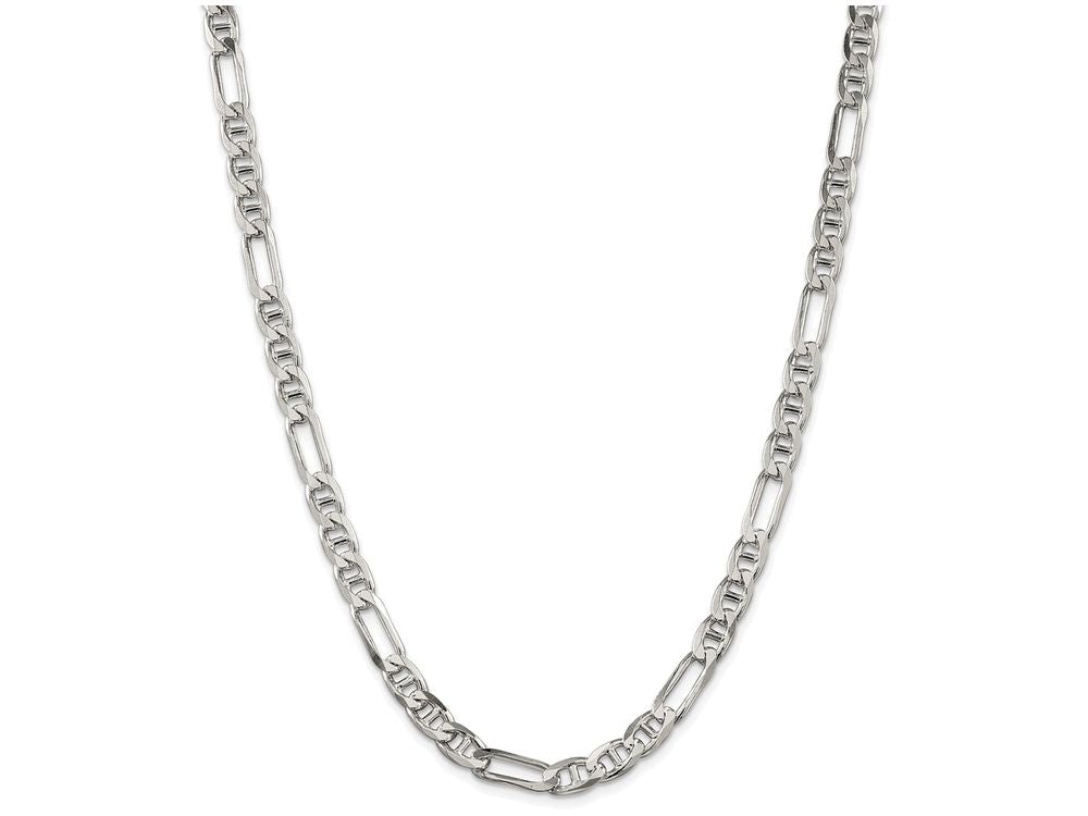 FJC Finejewelers 18 Inch Sterling Silver 6.5mm Figaro Anchor Chain Necklace