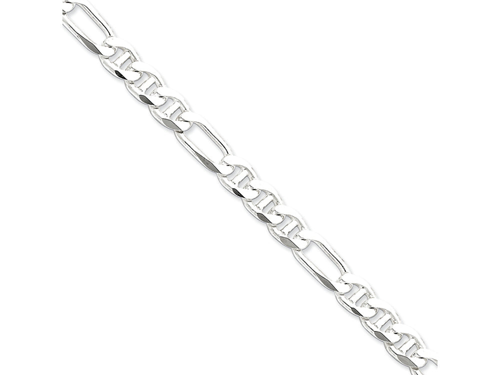 FJC Finejewelers 18 Inch Sterling Silver 7.75mm Figaro Anchor Chain Necklace
