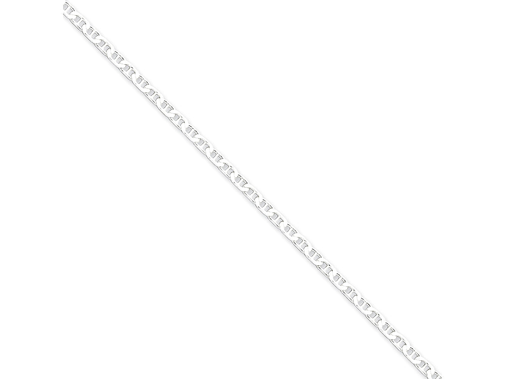 FJC Finejewelers 10 Inch Sterling Silver 3mm Flat Anchor Chain Ankle Bracelet