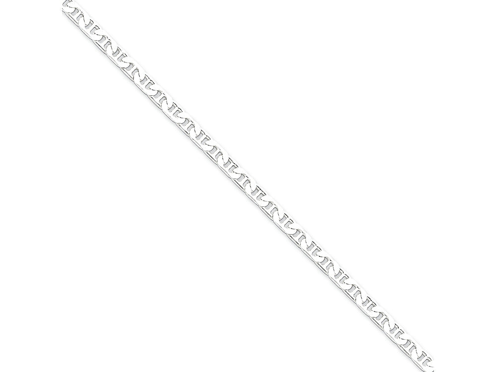 FJC Finejewelers 16 Inch Sterling Silver 3.75mm Flat Anchor Chain Necklace