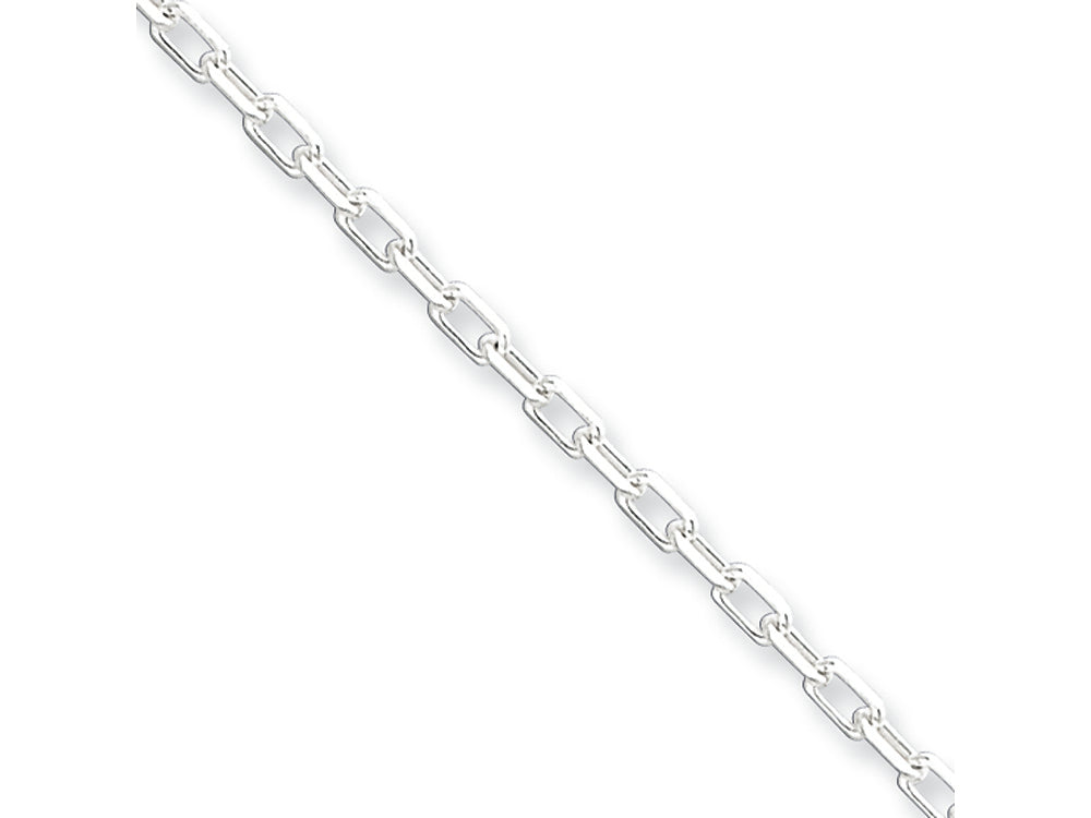 FJC Finejewelers 16 Inch Sterling Silver bright-cut Open Link Cable Chain Necklace