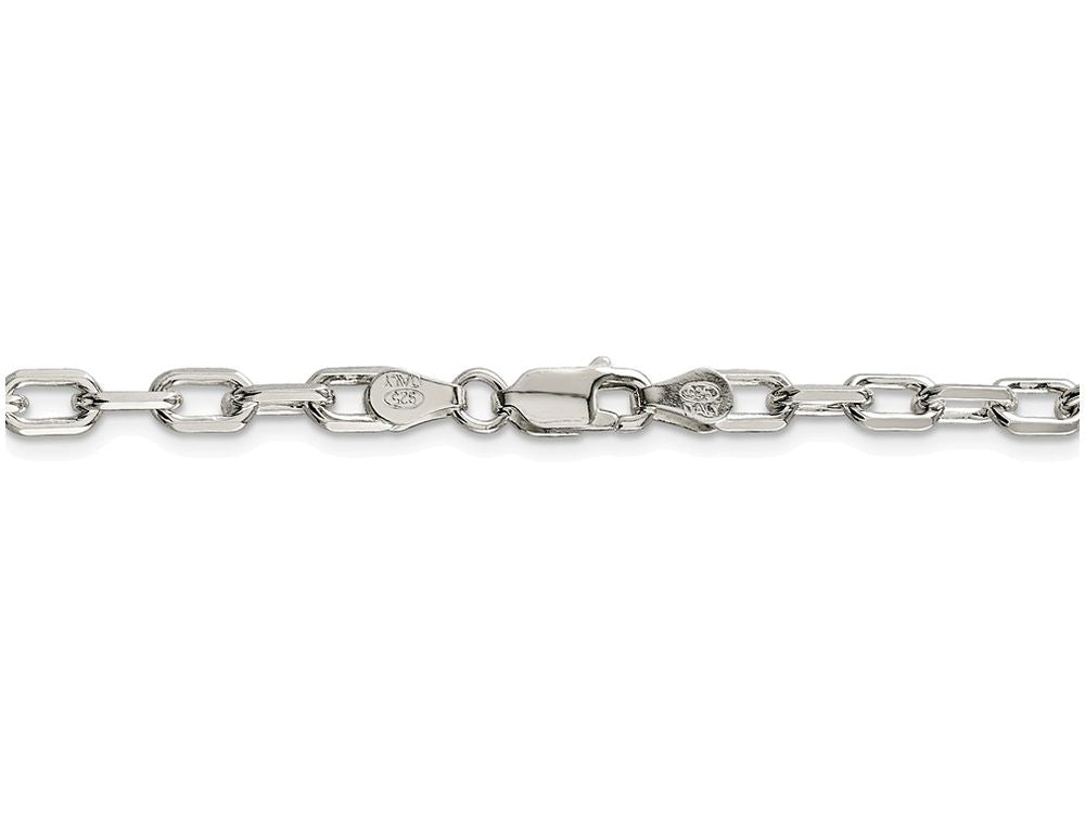 FJC Finejewelers 18 Inch Sterling Silver bright-cut Open Link Cable Chain Necklace