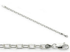 Amore LaVita™ Sterling Silver bright-cut Open Link Cable Bracelet 7 inches (4.3mm)