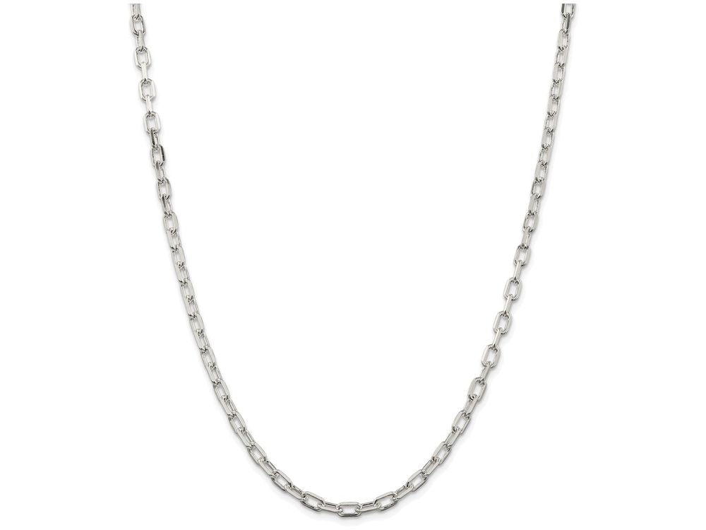 FJC Finejewelers 18 Inch Sterling Silver bright-cut Open Link Cable Chain Necklace