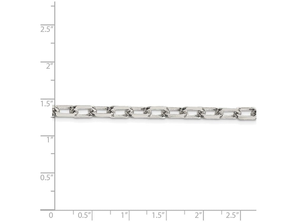 FJC Finejewelers 18 Inch Sterling Silver bright-cut Open Link Cable Chain Necklace