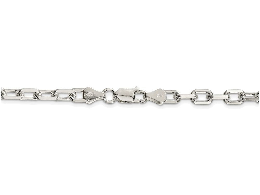 FJC Finejewelers 18 Inch Sterling Silver bright-cut Open Link Cable Chain Necklace
