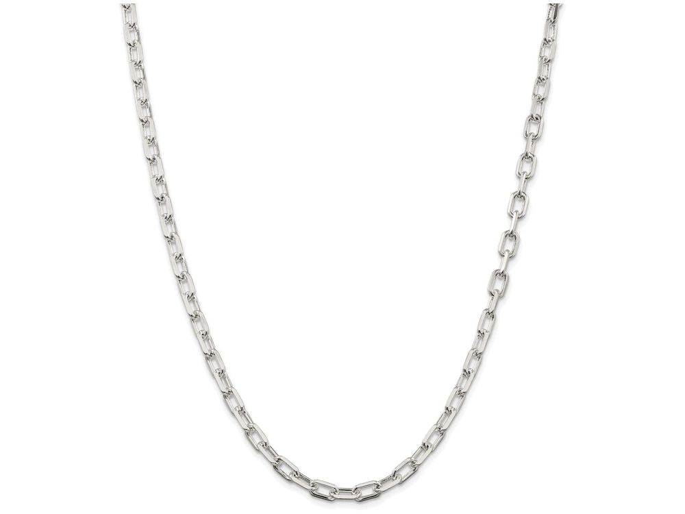 FJC Finejewelers 18 Inch Sterling Silver bright-cut Open Link Cable Chain Necklace