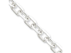 FJC Finejewelers 8 Inch Sterling Silver bright-cut Open Link Cable Chain Bracelet Necklace