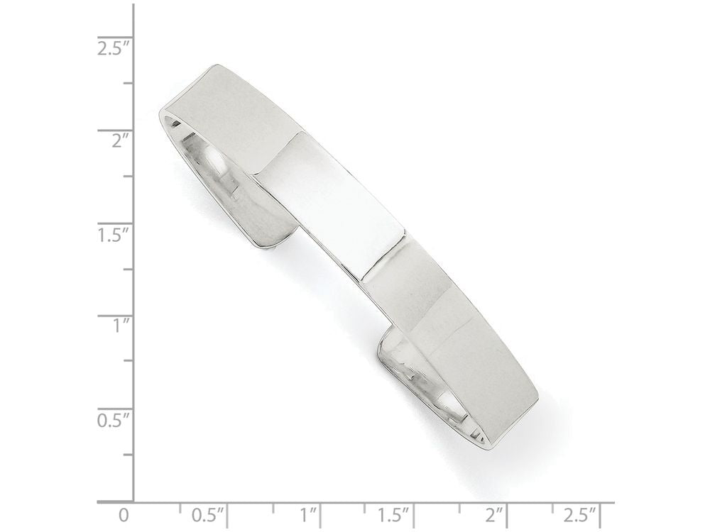FJC Finejewelers Sterling Silver 10mm Cuff Bangle Bracelet