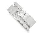 FJC Finejewelers Sterling Silver Solid Polished Hammered Fancy Cuff Bangle Bracelet