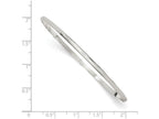 FJC Finejewelers Sterling Silver 2.25mm Solid Polished Plain Slip-on Bangle Bracelet