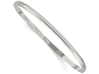 FJC Finejewelers Sterling Silver 3mm Solid Polished Plain Slip-on Bangle Bracelet