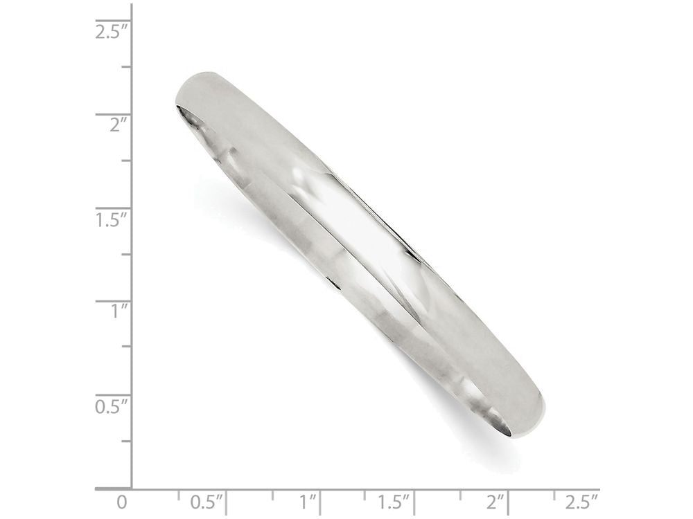 FJC Finejewelers Sterling Silver 6.25mm Solid Polished Plain Slip-on Bangle Bracelet