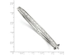 FJC Finejewelers Sterling Silver Cubic Zirconia Hinged Bangle