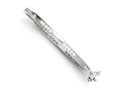 FJC Finejewelers Sterling Silver Oval Cubic Zirconia Hinged Bangle