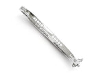 FJC Finejewelers Sterling Silver Oval Cubic Zirconia Hinged Bangle