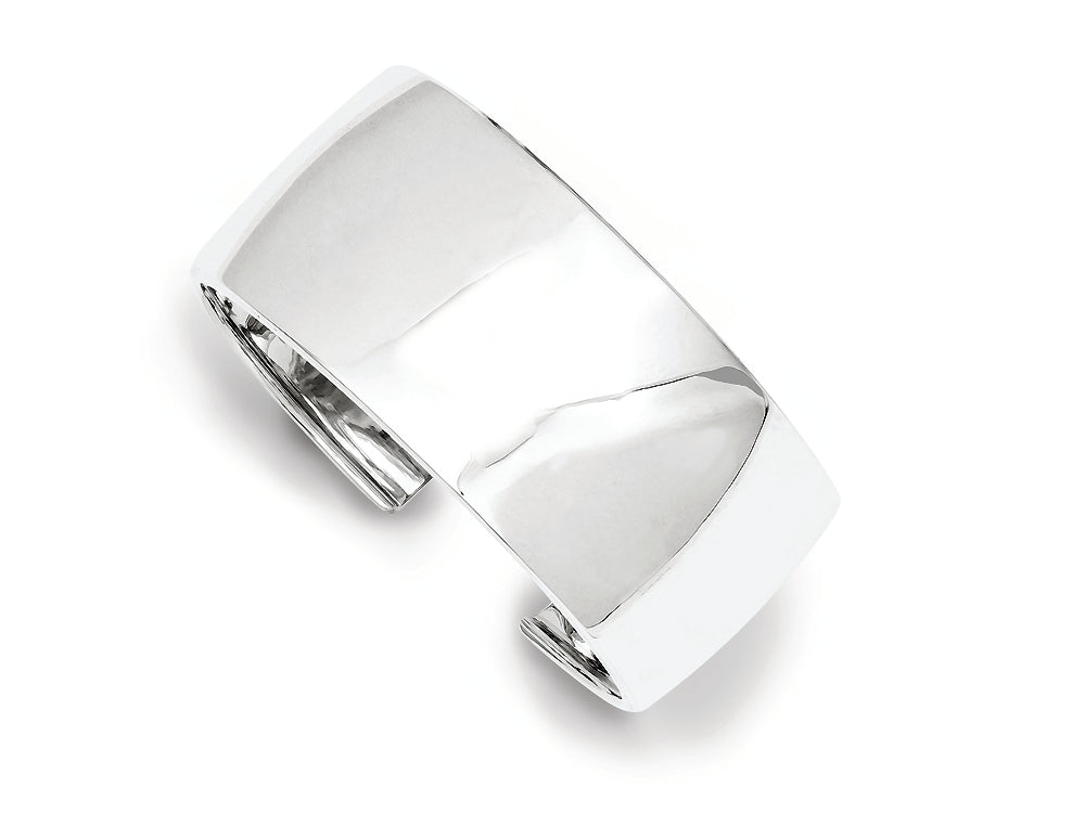 FJC Finejewelers Sterling Silver 30mm Cuff Bangle Bracelet
