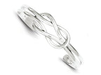FJC Finejewelers Sterling Silver Knot Design Cuff Bangle