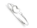 FJC Finejewelers Sterling Silver Heart Bangle Bracelet
