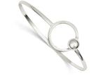 FJC Finejewelers Sterling Silver Circle Bangle Bracelet