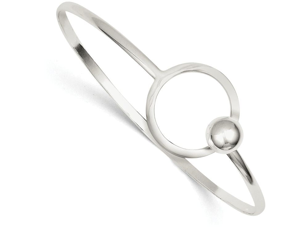 FJC Finejewelers Sterling Silver Circle Bangle Bracelet