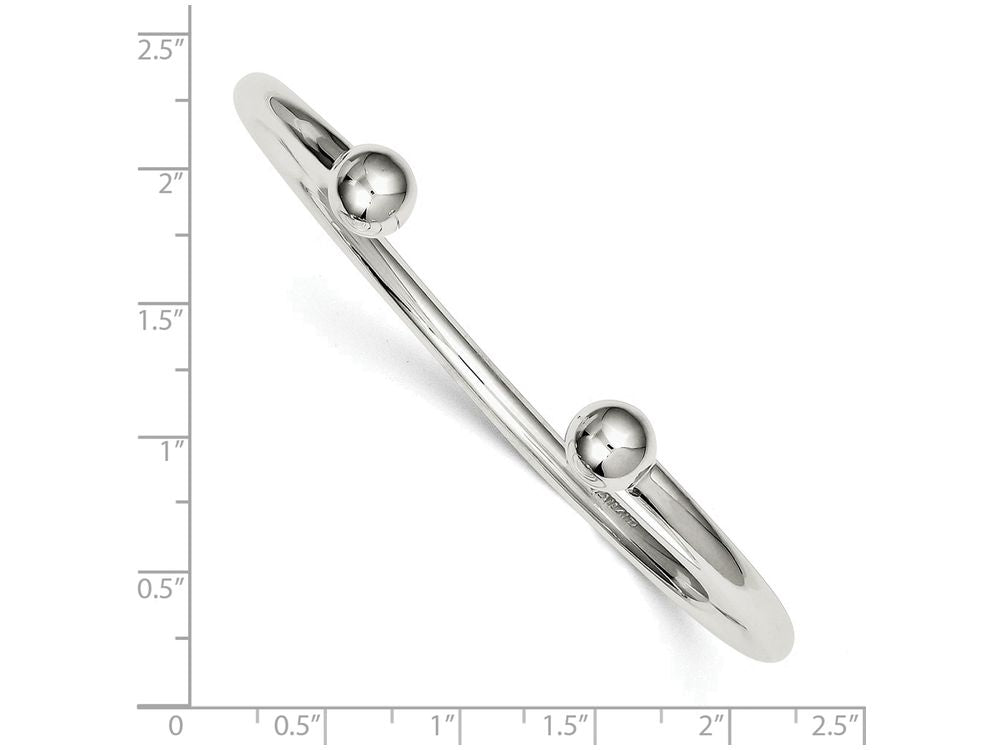 FJC Finejewelers Sterling Silver Cuff Bangle Bracelet
