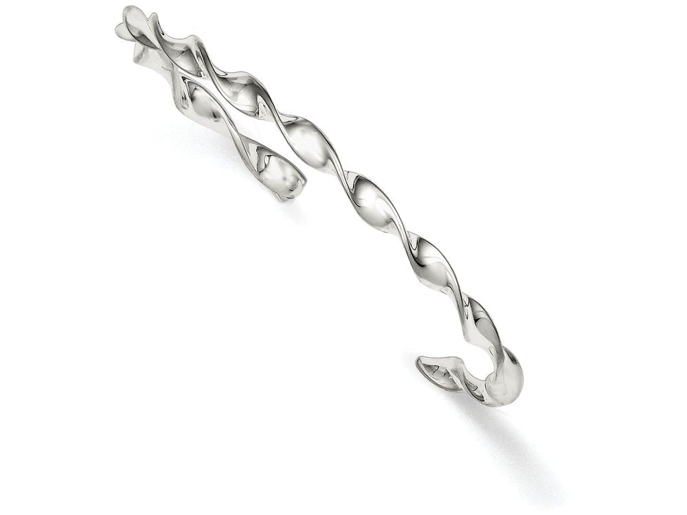 FJC Finejewelers Sterling Silver Twist Cuff Bangle