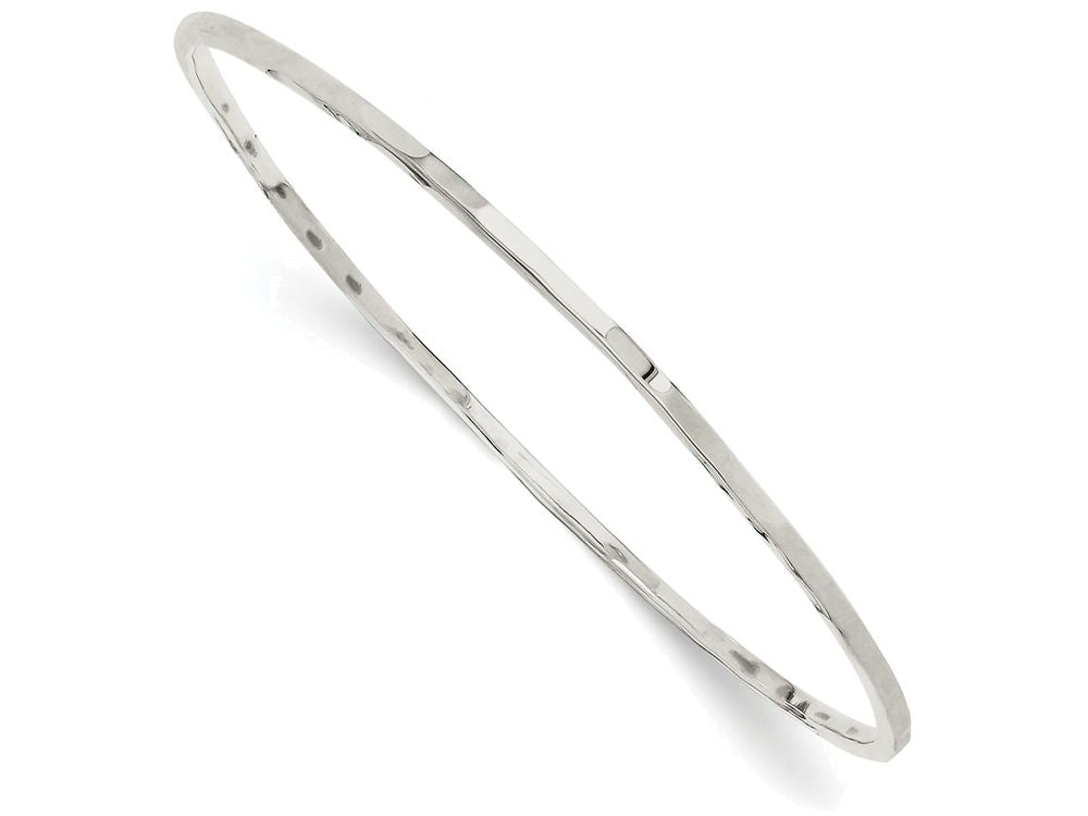 FJC Finejewelers Sterling Silver Hammered Bangle