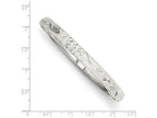FJC Finejewelers Sterling Silver 6.5mm Laser and Bright-cut Flexible Bangle