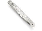 FJC Finejewelers Sterling Silver 6.5mm Laser and Bright-cut Flexible Bangle