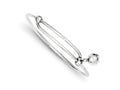 FJC Finejewelers Sterling Silver Rhodium Plated Polished Jingle Bell Baby Bangle